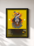 #noir Tableau de l'album Crave (Deluxe) de Kiesza, cadre noir, imprimé et encadré en France