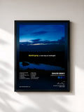 #noir Tableau de l'album A New Day at Midnight de David Gray, cadre noir, imprimé et encadré en France
