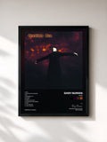 #noir Tableau de l'album Pure de Gary Numan, cadre noir, imprimé et encadré en France