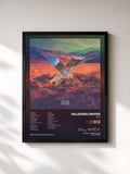 #noir Tableau de l'album Zion (X) de Hillsong UNITED, cadre noir, imprimé et encadré en France