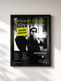 #noir Tableau de l'album 19 Dias Y 500 Noches de Joaquín Sabina, cadre noir, imprimé et encadré en France