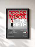 #noir Tableau de l'album The Fifth de Dizzee Rascal, cadre noir, imprimé et encadré en France