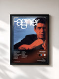 #noir Tableau de l'album Amigos & Canções de Fagner, cadre noir, imprimé et encadré en France