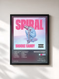 #noir Tableau de l'album SPIRAL de Brooke Candy, cadre noir, imprimé et encadré en France
