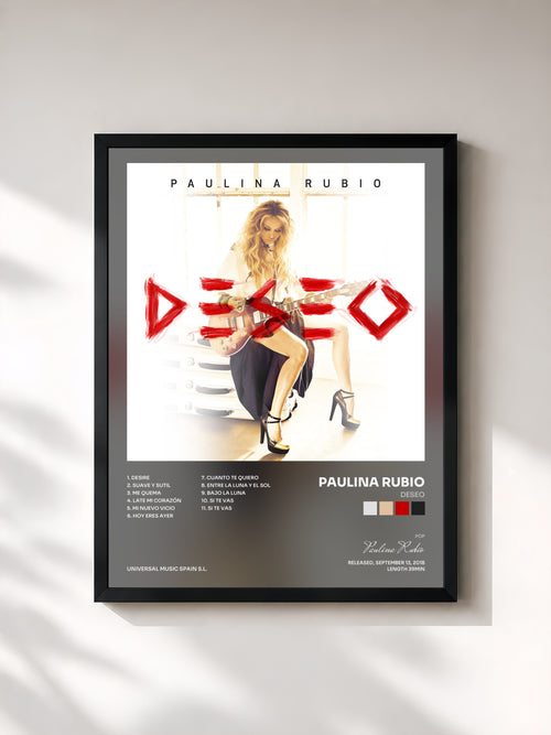 Paulina Rubio · Deseo — Stampa incorniciata