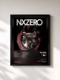 #noir Tableau de l'album Sete Chaves de NX Zero, cadre noir, imprimé et encadré en France