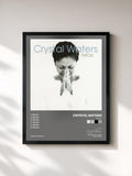 #noir Tableau de l'album Relax de Crystal Waters, cadre noir, imprimé et encadré en France