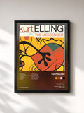 #noir Tableau de l'album The Messenger de Kurt Elling, cadre noir, imprimé et encadré en France