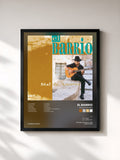 #noir Tableau de l'album Mal de Amores de El Barrio, cadre noir, imprimé et encadré en France