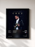 #noir Tableau de l'album Non erano fiori de Coez, cadre noir, imprimé et encadré en France