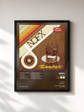 #noir Tableau de l'album Coaster de NOFX, cadre noir, imprimé et encadré en France
