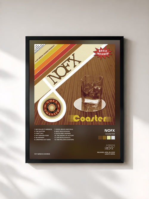 NOFX · Coaster — Affiche encadrée