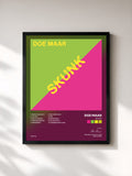 #noir Tableau de l'album Skunk de Doe Maar, cadre noir, imprimé et encadré en France