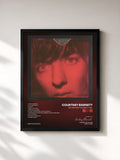 #noir Tableau de l'album Tell Me How You Really Feel de Courtney Barnett, cadre noir, imprimé et encadré en France