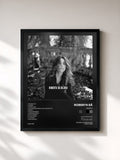 #noir Tableau de l'album Delírio de Roberta Sá, cadre noir, imprimé et encadré en France