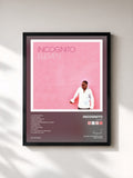 #noir Tableau de l'album Eleven de Incognito, cadre noir, imprimé et encadré en France