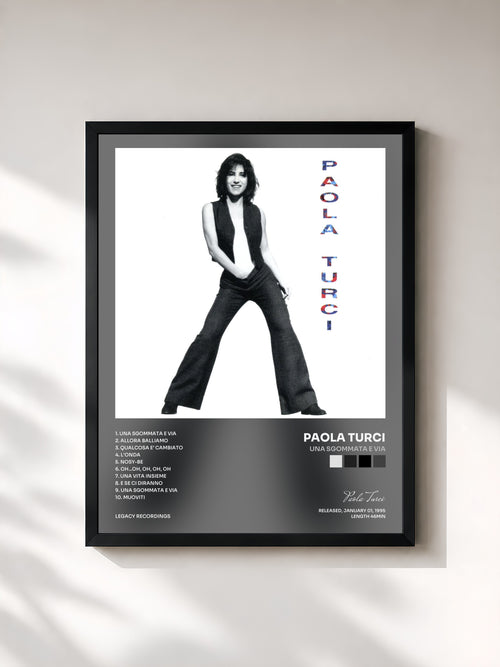 Paola Turci · Una sgommata e via — Affiche encadrée