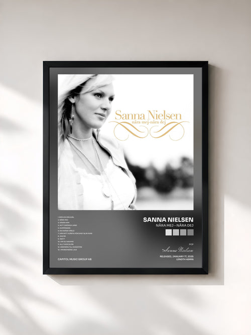 Sanna Nielsen · Nära mej - nära dej — Affiche encadrée
