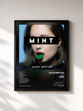 #noir Tableau de l'album MINT de Alice Merton, cadre noir, imprimé et encadré en France