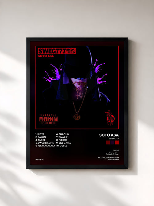 Soto Asa · Sweg 777 — Affiche encadrée