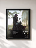 #noir Tableau de l'album Ghetto Cowboy de Yelawolf, cadre noir, imprimé et encadré en France