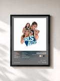 #noir Tableau de l'album What Will The Neighbours Say? de Girls Aloud, cadre noir, imprimé et encadré en France