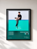 #noir Tableau de l'album Talking About EP de Conor Maynard, cadre noir, imprimé et encadré en France