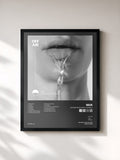 #noir Tableau de l'album OFFAIR: Mouthful of Salt de Niia, cadre noir, imprimé et encadré en France