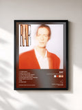 #noir Tableau de l'album Cosa resterà degli anni 80 de Raf, cadre noir, imprimé et encadré en France