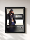 #noir Tableau de l'album EP do Nego de Nego do Borel, cadre noir, imprimé et encadré en France