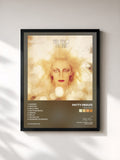 #noir Tableau de l'album Miss Italia de Patty Pravo, cadre noir, imprimé et encadré en France