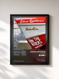 #noir Tableau de l'album On the Rocks (Remastered) de Edison Lighthouse, cadre noir, imprimé et encadré en France
