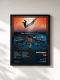 #noir Tableau de l'album Wheelhouse de Brad Paisley, cadre noir, imprimé et encadré en France