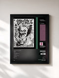 #noir Tableau de l'album Visions de Grimes, cadre noir, imprimé et encadré en France