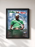 #noir Tableau de l'album Over the Head de Youngs Teflon, cadre noir, imprimé et encadré en France