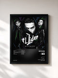 #noir Tableau de l'album El Lider de Reykon, cadre noir, imprimé et encadré en France