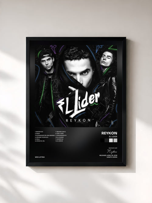 Reykon · El Lider — Affiche encadrée