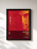 #noir Tableau de l'album Papi de Jon Secada, cadre noir, imprimé et encadré en France