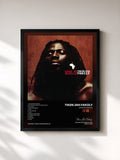 #noir Tableau de l'album Coup De Gueule de Tiken Jah Fakoly, cadre noir, imprimé et encadré en France