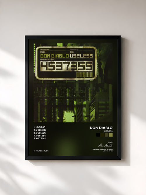 Don Diablo · Useless — Affiche encadrée