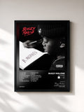 #noir Tableau de l'album B. Inspired de Bugzy Malone, cadre noir, imprimé et encadré en France