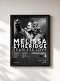 #noir Tableau de l'album Fearless Love de Melissa Etheridge, cadre noir, imprimé et encadré en France