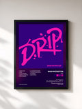 #noir Tableau de l'album DRIP de BABYMONSTER, cadre noir, imprimé et encadré en France
