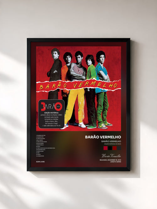 Barão Vermelho · Barão Vermelho (Edição Especial 30 Anos) — Gerahmter Kunstdruck