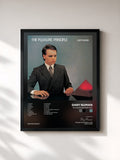 #noir Tableau de l'album The Pleasure Principle de Gary Numan, cadre noir, imprimé et encadré en France