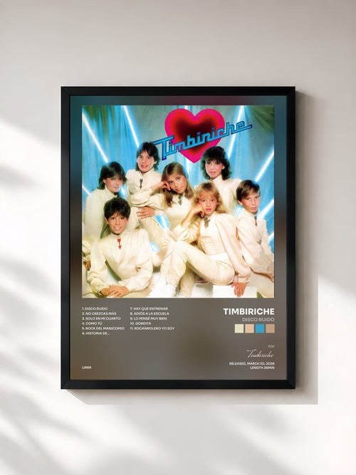 Timbiriche · Disco Ruido — Affiche encadrée
