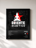 #noir Tableau de l'album Oriente (Acústico) de Oriente, cadre noir, imprimé et encadré en France