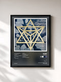 #noir Tableau de l'album Kintsugi de Kurt, cadre noir, imprimé et encadré en France