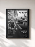 #noir Tableau de l'album Where Have You Gone de Alan Jackson, cadre noir, imprimé et encadré en France