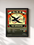 #noir Tableau de l'album De Fik Erin de The Opposites, cadre noir, imprimé et encadré en France